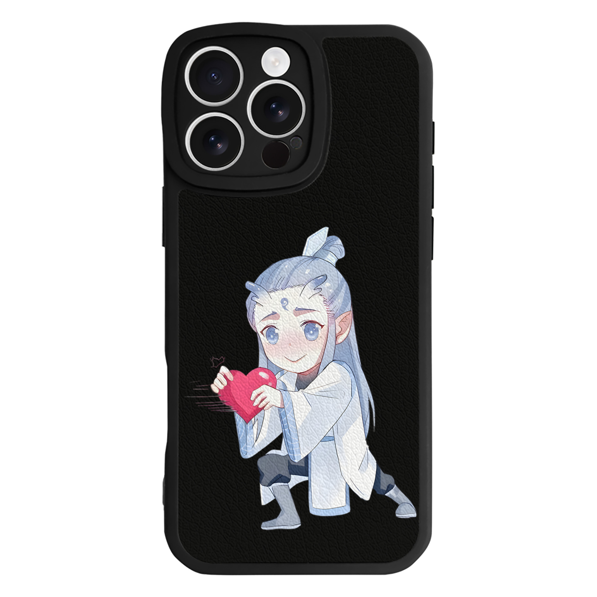 （画像用） Ne Zha 2 ナタ 魔童の大暴れ 【iPhone 16シリーズ対応】シリコンスマホケース（レザー調） 材質：シリコン